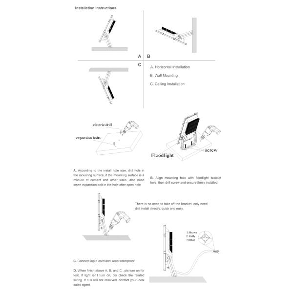 2020 year product CE BIS CB 5000K 6000K years warranty 200w led flood light