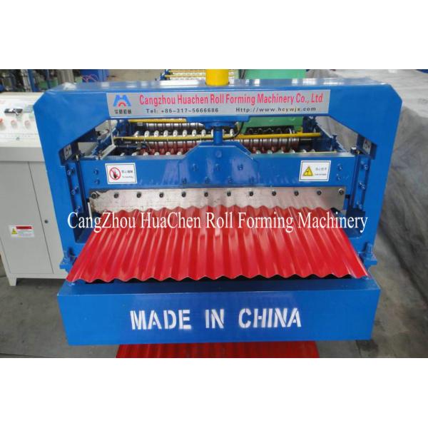 Quality 380V Corrugated Roof Panel Roll Forming Machine With Hydraulic Control System wholesale