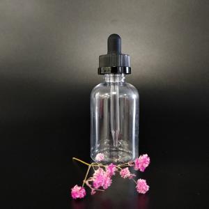 Black Transparent Glass Dropper Bottles with Screw Cap for Liquid in Various Ml