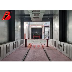 China Gas Burner Heat System CE 2.5m minute Automotive Spray Booth on sale