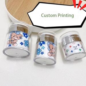 Empty Packaging Airless Jar with Silver Shoulder for 100% Product Evacuation in