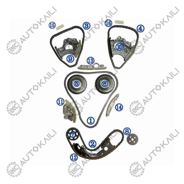 Timing Chain Kit For AUDI/VW CALA/CLXA/CPAA AUDI A6L 4X8/C7 CLXA 140KW 2.5L 10