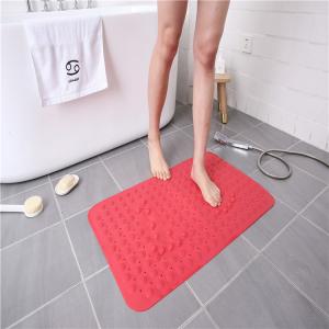 China PVC Anti Slip High Strength Suction Shower Foot Massage Bath Mat on sale