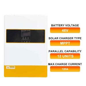 6.2KW Off Grid Hybrid Inverter High Voltage MPPT Pure Sine Wave 48VDC Environmen