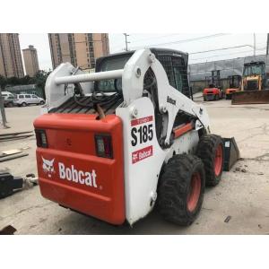 Original Color S185 Used Bobcat Skid Loaders Safety Operation In Good Condition