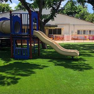 40mm Playground Artificial Grass With Dtex 11600 And 18900 Density Used For