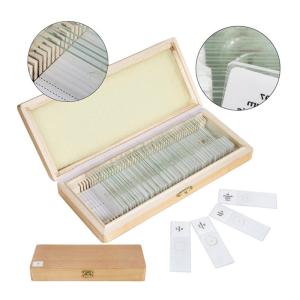 Glass 50pcs Set Prepared Microscope Slides Middle School Education Student