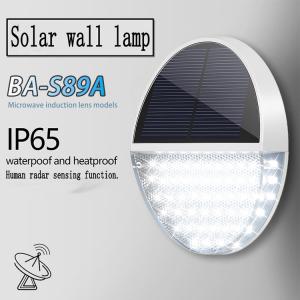 China Solar Outdoor Garden Wall Light Human Induction LED Decorative Courtyard Wall Light on sale