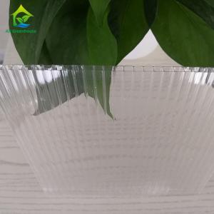 2.1m Width 2 Layers PC Hollow Board UV Resistant Greenhouse Cover Materials