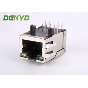 Megabit Female RJ45 PCB Connector Internal Magnetics Surface Mount