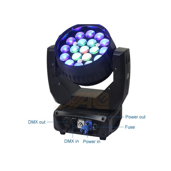 19x15W LED Moving Zoom Head Beam 4 In 1 Disco Lights