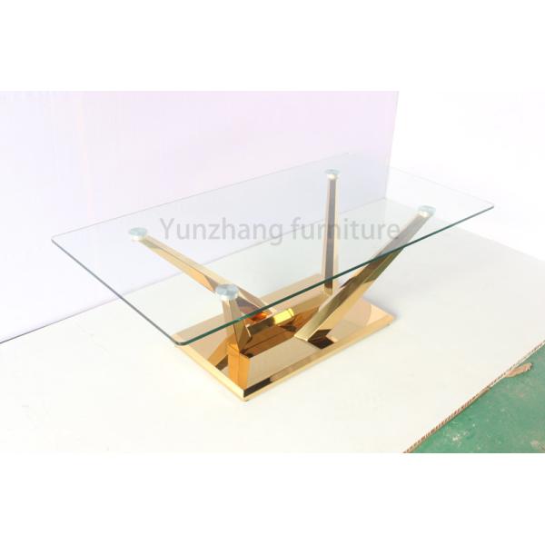 Unique Square Dining Table Metal Base Tempered Glass Top For Dining Room