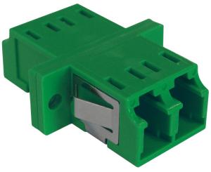 Plastic LC Duplex Adapter RJ45 Type Single Mode To Multimode Adapter With Panel Clip