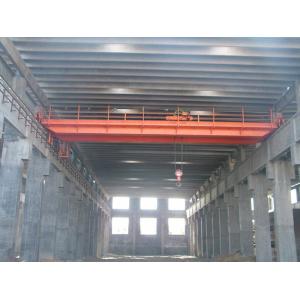 China Warehouse Monorail Double Beam Overhead Crane 50 Ton High Work Efficiency on sale