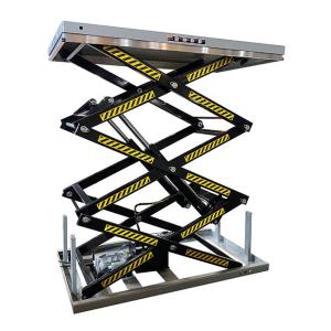 2 Ton Stationary Hydraulic Scissor Lift Tables 3m High Strength Steel