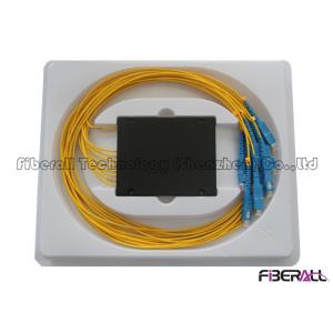 High Accuracy FTTH Fiber Optic PLC Splitter With SC Connector Low Insertion Loss