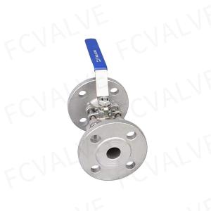 ASTM CF8m 3PC Manual Operated Flange Ball Valve Fast Shipping ISO 9001 Standard