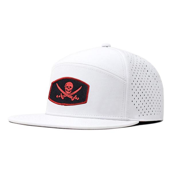 Quality 100% Cotton Curved Brim Trucker Baseball Cap White Color wholesale