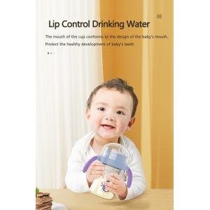 Leak Proof Kids Cartoon Starter Sippy Cup For 7 Month Old With Handle