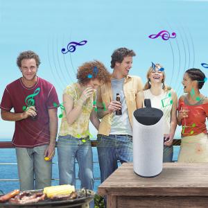 Rechargeable Waterproof Outdoor Logo Customized Portable Mini Round Blue Tooth