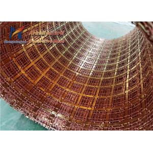 10mm Architectural Woven Wire Mesh Brass Copper Wire Mesh Screen