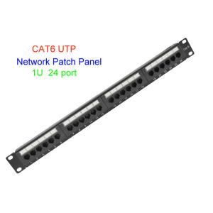 1U 19 Inch UTP Copper Lan Cable 2U CAT5E CAT6 24 48 Port RJ45 Network Patch