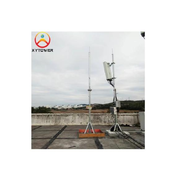 Self Supporting Hot Galvanized Steel Pipe Telecommunication Rooftop Antenna