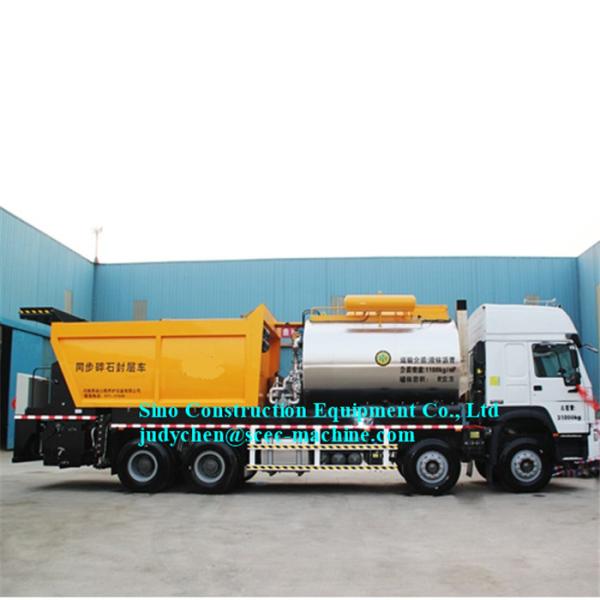 Synchronous Sealing Truck SCEC5168TFCT Asphalt Tank 6m3 For Asphalt Crushed Stone