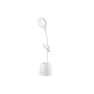 China White Stepless Brightness Smart LED Table Lamp With Fan And Pen Holder Environmental Friendly on sale China White Stepless Brightness Smart LED Table Lamp With Fan And Pen Holder Environmental Friendly on sale