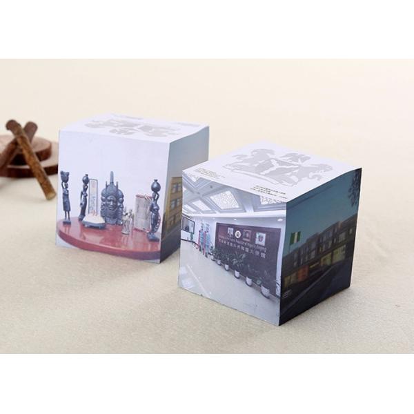 3'' Recycled Tear Off Pages Personalized Memo Pad Notepad Cube For Office / Home