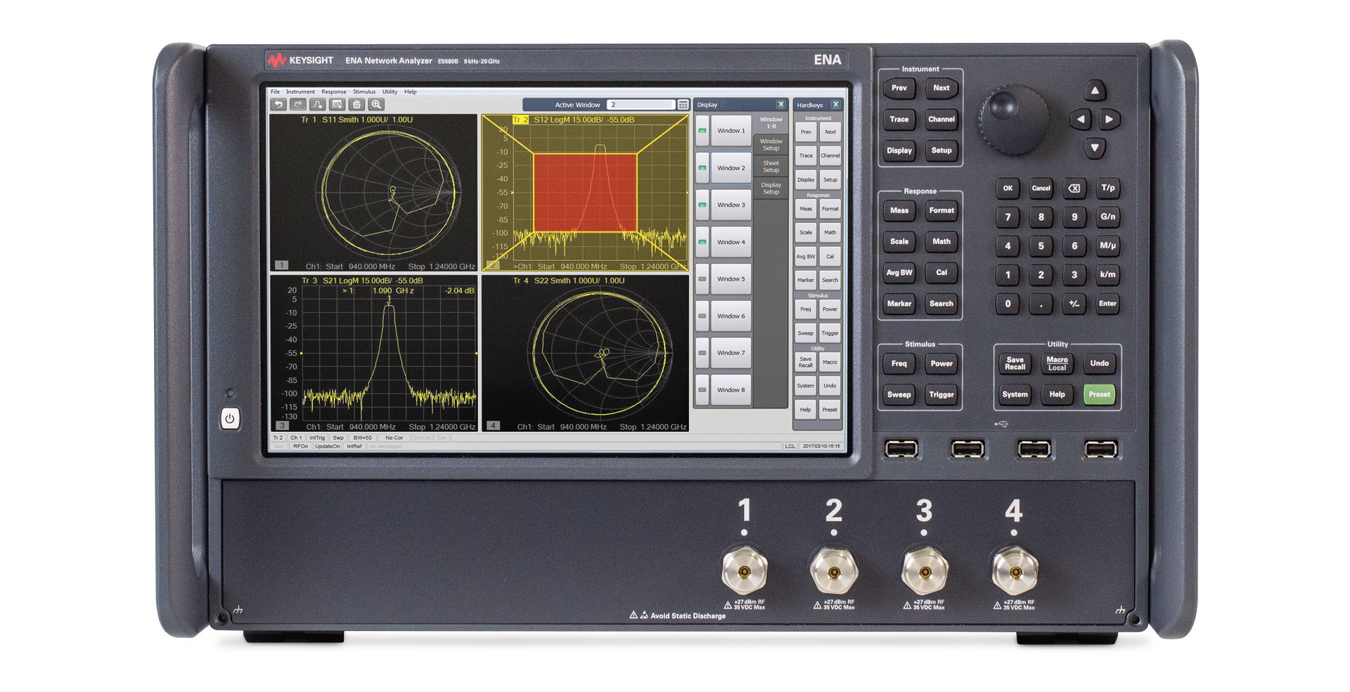 ISO17025 Calibrated Keysight ENA Vector Network Analyzer E5080B 4L0 4 port test