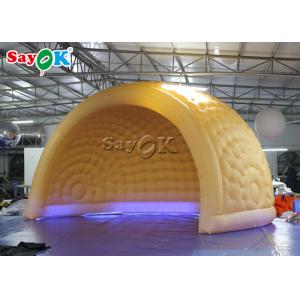 Inflatable Yard Tent ROHS Amusement Parks 6m LED Inflatable Air Dome Tent