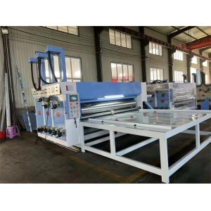 2023 Chain Feeding 2 Color Semi Auto Corrugated Carton Printer Slotter Machine