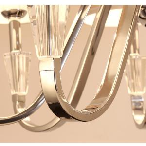 Crystal and metal orb chandelier with Lampshade metal material (WH-MI-56)