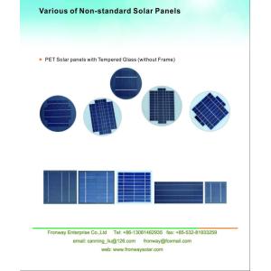 Cheap PET solar panel solar module with tempered glass for sale