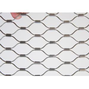 Flexibility Anti Corrosive Stainless Steel Rope Mesh For Amusement Rides And Zoo