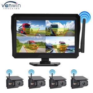 10.1 Inch 1080P Wireless Car Monitor Camera Kit Night View Function Camera Split