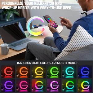 Adjustable Brightness RGBIC G-Shape Intelligent LED Desk Lamp Rgb LED Ambient