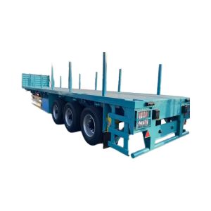3 Axles Heavy-Duty Fatbed Semi Trailer for sale in Africa: Designed for Stable