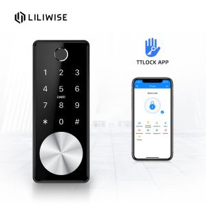 Cheap Smart Electronic Door Locks Bluetooth Remote Control Digital Fingerprint With Automatic Deadbolt for sale