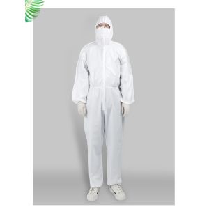 Cheap Custom Disposable Patient Gowns , Waterproof Disposable Coveralls Puncture Resistance for sale