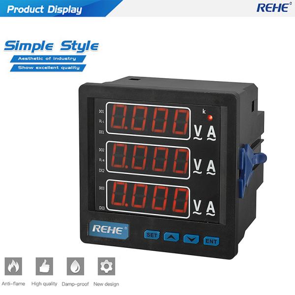 Three Phase Intelligent A.V.Hz Digital Combination panel meter