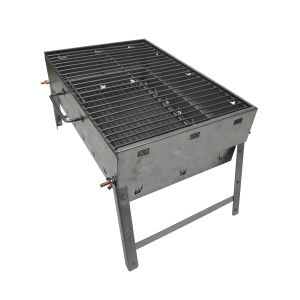 Carbon Steel 1.0mm Foldable Charcoal BBQ Grill With Grid