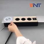 Intelligent built in table mounted wireless charger socket with EU power and usb