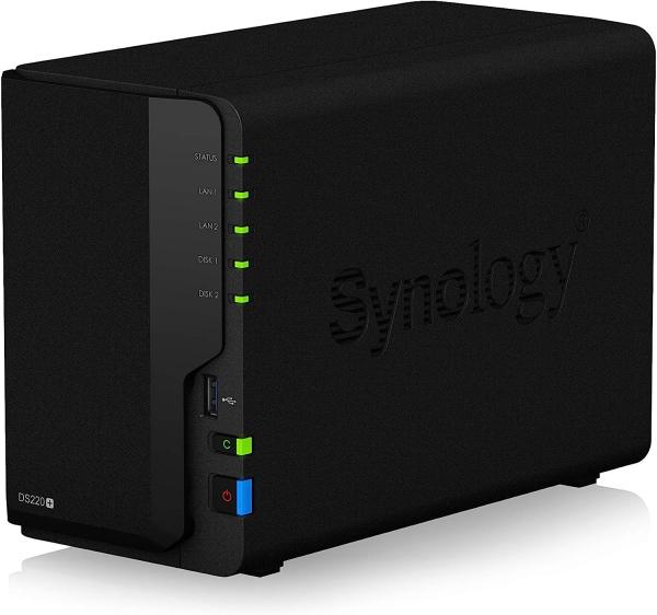 Quality Synology DiskStation DS220+ NAS Server for Business with Celeron CPU, 6GB Memory, 8TB HDD Storage, DSM Operating System wholesale