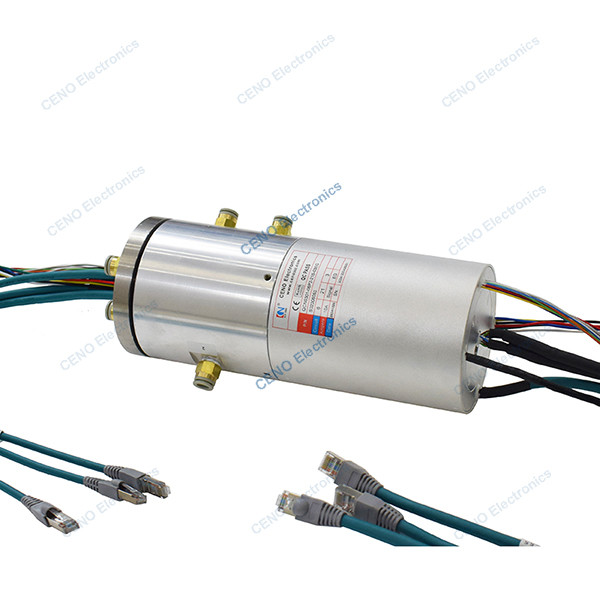 Quality Integrate Pneumatic Hydraulic Rotary Union With Power Encoder & Ethernet Signal wholesale