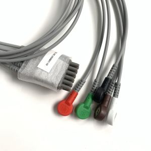 IT20 ECG Telemetry Lead EDAN 5-Lead Snap AHA Reusable REF: EL05DASY1