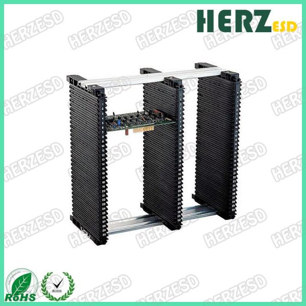 Conductive Circuit Board Rack , Adjustable Magazine Rack Surface Resistance 104