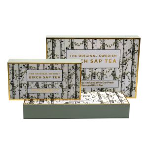 Custom Magnetic Luxury Tin Tea Set Packaging Gift Box