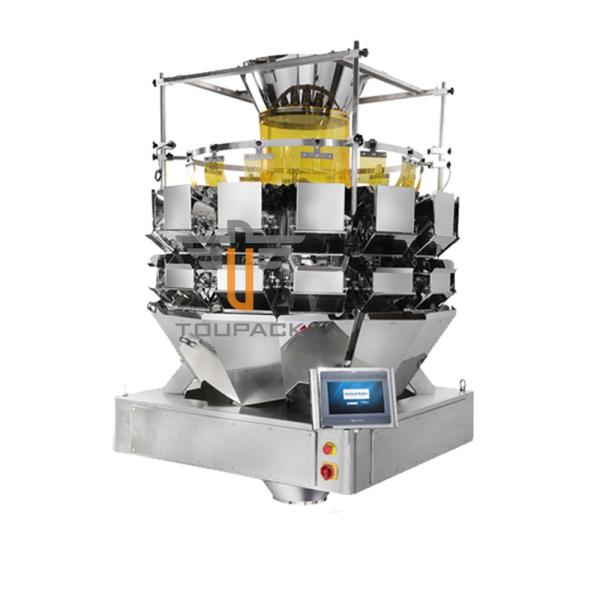 14 Head 5.0L 7.5L Multihead Weigher Machine For Green Bean Salad Cabbage Cat